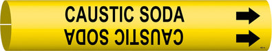 Pipe Mrkr Caustic Soda 13/16in H 4/5in W