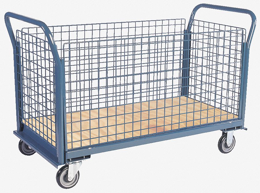 Wire-Side Pltfrm Truck 1400lb Wood/Steel