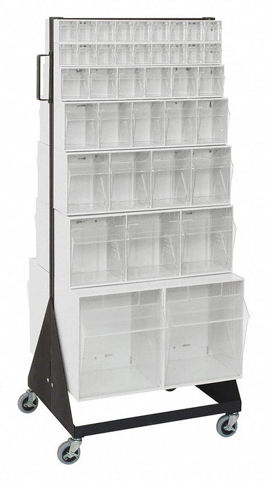 Bin Storage Rack Powder Coated 52 in