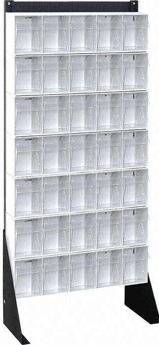 Bin Storage Rack Powder Coated 52 in