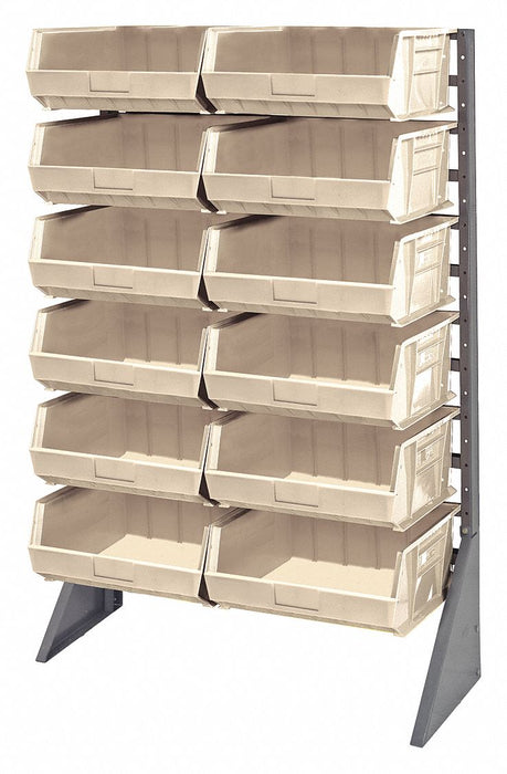 F1614 BinRailFlrRck 36inx54inx15in LdCp 50 lb
