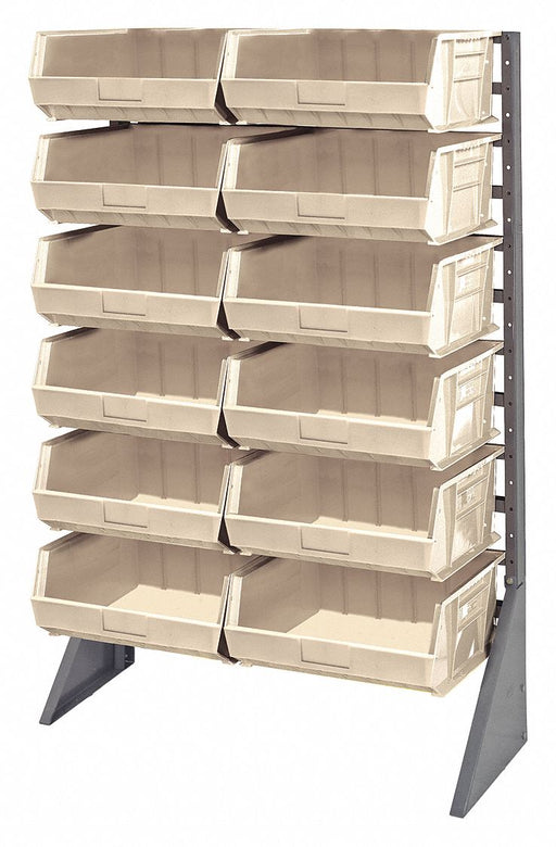 F1614 BinRailFlrRck 36inx54inx15in LdCp 50 lb