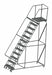 Lockstep Rolling Ladder Steel 120 In.H