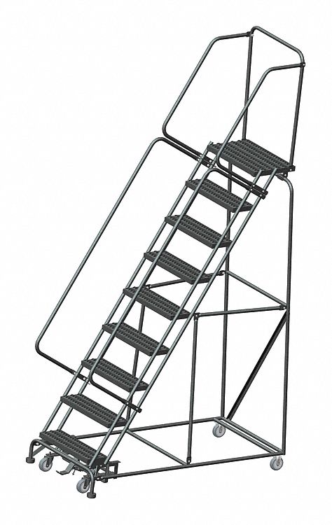 Lockstep Rolling Ladder Steel 90 In.H