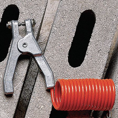 CoiledGroundingWire HandClamp/Terminal
