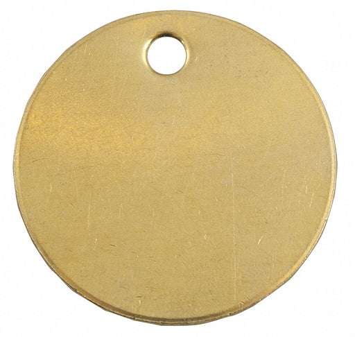 Blank Tag Brass 1 1/2in H 1 1/2in W PK25