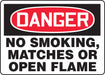 Danger No Smoking Sign 10X14 ENG
