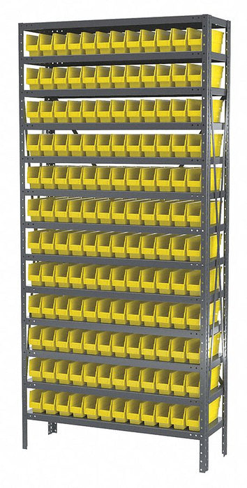 Bin Shlvng 12inx79inx36in Yellow