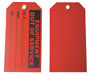 Tag Red Cardstock 5-3/4inH 3inW PK100