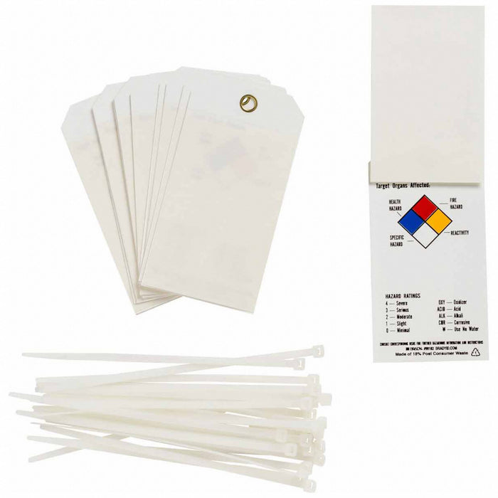 Tag 5-3/4 in H 3 in W Polyester PK25