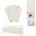 Tag 5-3/4 in H 3 in W Polyester PK25