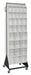 Mbl Dbl Sd Tp-Ot Bin Rack PwdrCtd 75 in