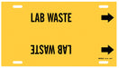 Pipe Marker Lab Waste 8 in H 16 in W