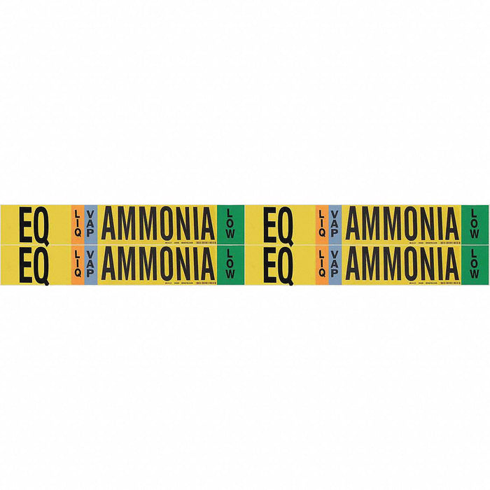 Pipe Marker Ammonia 1 1/8in H 7in W
