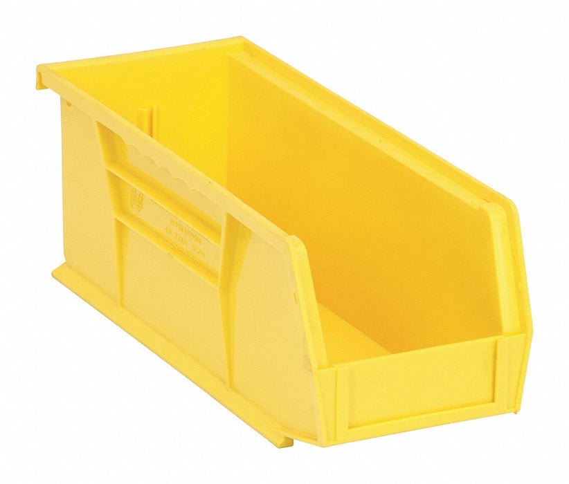 E1526 Hang and Stack Bin Yellow PP 4 in