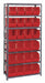 E1503 Bin Shlvng 18inx75inx36in Red