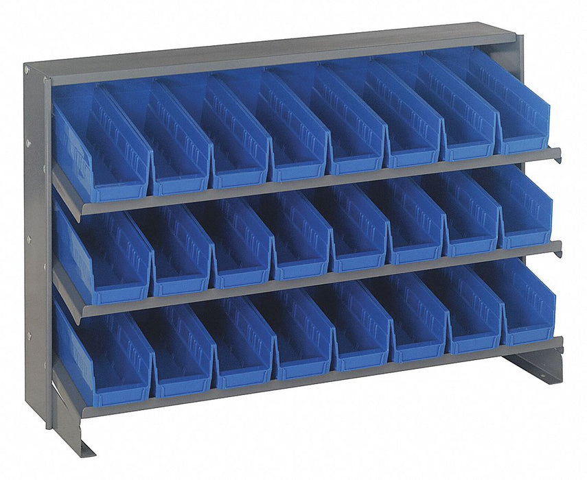 E1540 Bench Pick Rack 12x21x36in Blue