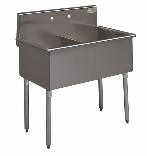 Scullery Sink 36 x24.5 x41 Silver