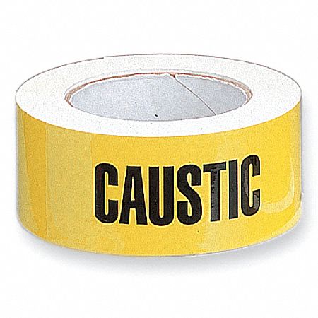 Pipe Marker Caustic 2 in W