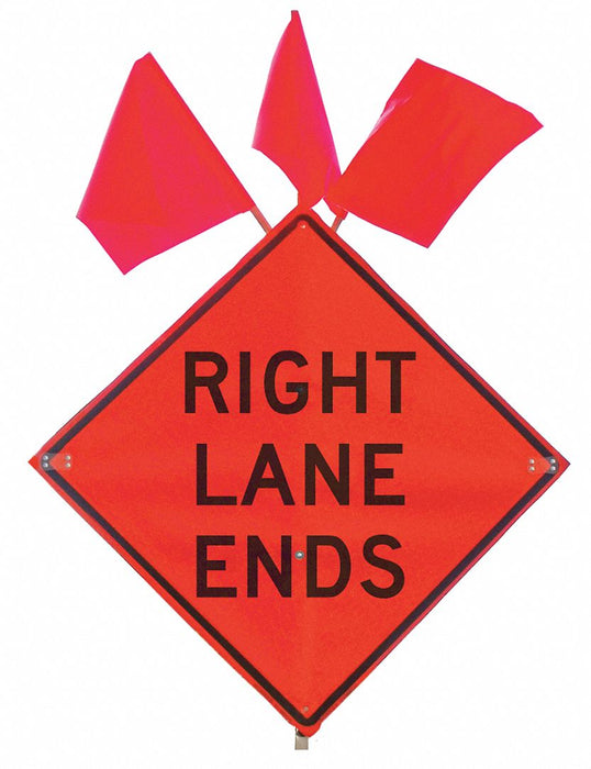 Traffic Sign 36 in x 36 in Orange