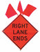 Traffic Sign 36 in x 36 in Orange