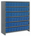 E7217 Enclosed Bin Shlvng 18x39x36in Blue