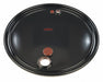 Drum Cover Black Steel 22.5 in L