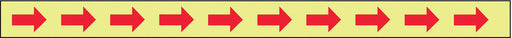 Floor Tape Red/Glow 3 inx15 ft Roll
