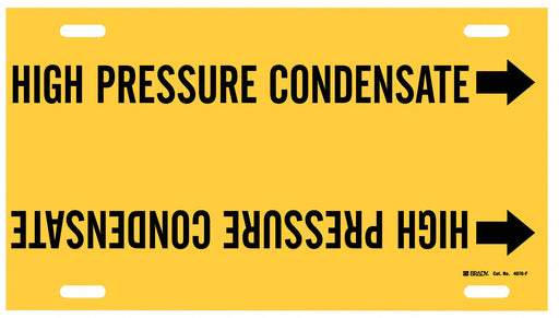 Pipe Mrkr High Pressure Condensate 8in H