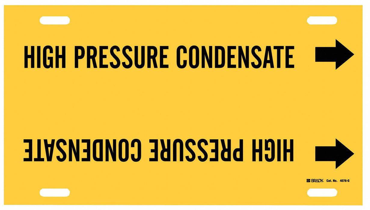 Pipe Mrkr High Prssre Condensate 10in H
