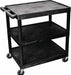 Utility Cart 300 lb Cap. PE 3 Shelves