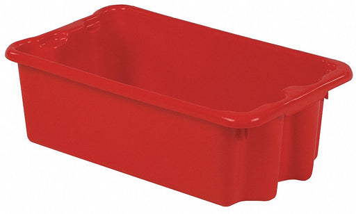 Stacking NestingTote 24inL 14.125inW Red