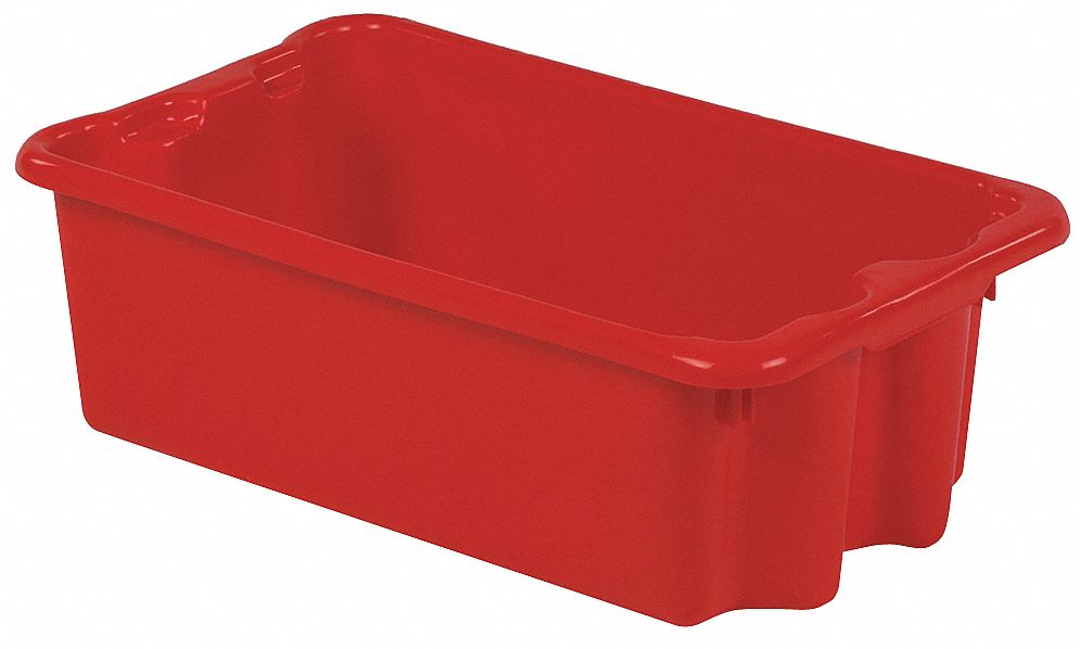 Stk and Nest Ctr Red Solid Polyethylene