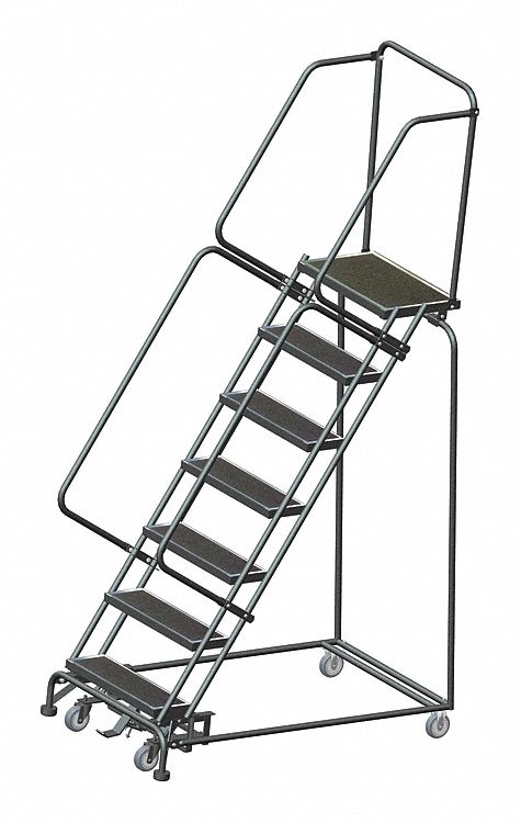 Slope Lockstep Roll Ladder Steel 70 In.H