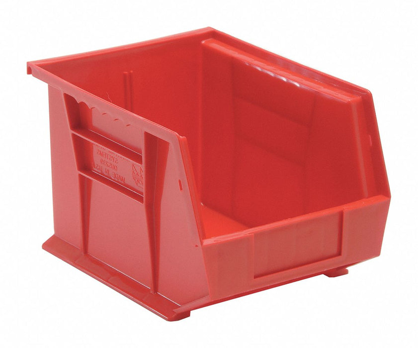 F0604 Hang and Stack Bin Red PP 7 in