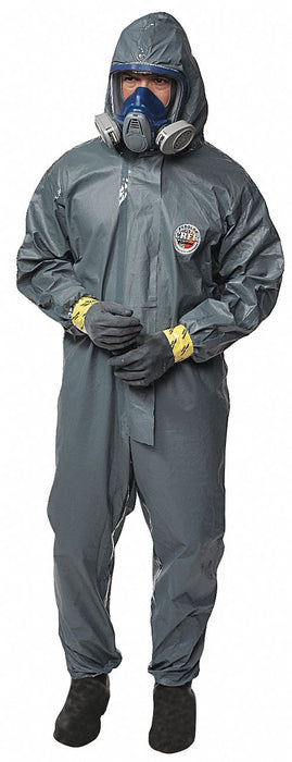 Hooded Coverall Elastic Green XL