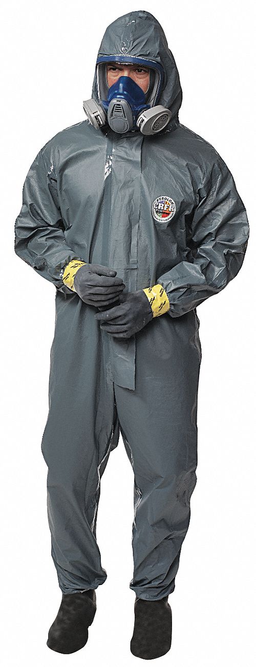 Hooded Coverall Elastic Green XL