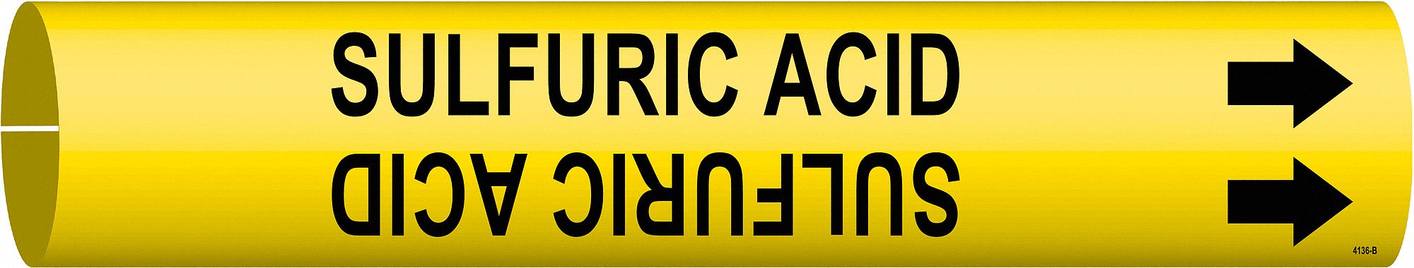 Pipe Markr Sulfuric Acid 7/8in H 7/8in W