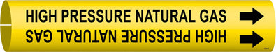 Pipe Marker High Pressure Natural Gas