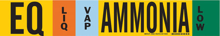 Pipe Marker Ammonia 4 in H 24 in W