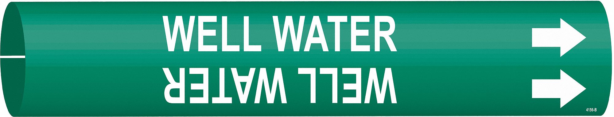 Pipe Marker Well Water 7/8 in H 7/8 in W
