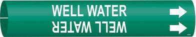 Pipe Marker Well Water 7/8 in H 7/8 in W