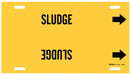 Pipe Marker Sludge 10 in H 32 in W