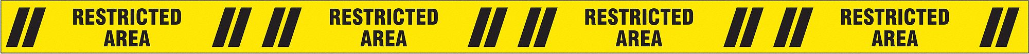 Floor Tape Black/Yellow 3 inx60 ft Roll
