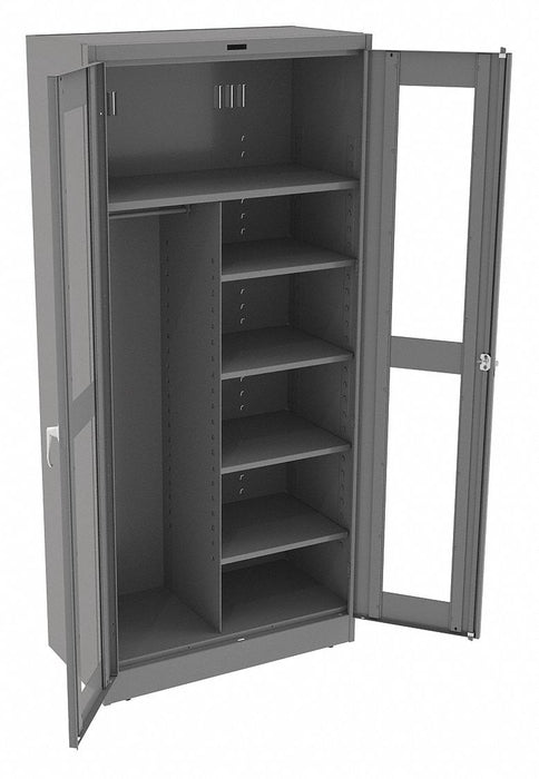 Storage Cabinet 78 x36 x18 MdGry 5Shlv
