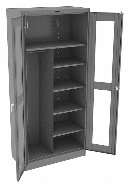 Storage Cabinet 78 x36 x18 MdGry 5Shlv