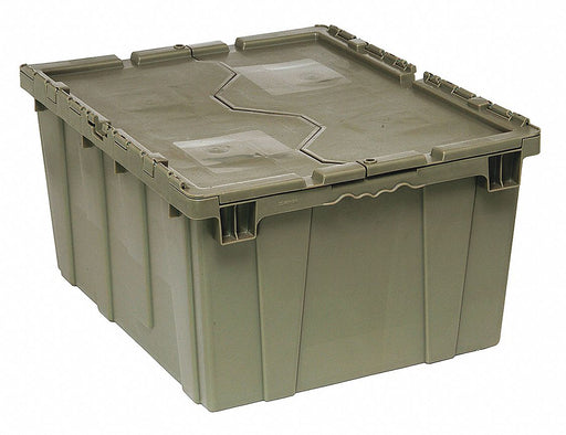 AttachedLidTote 28.125inL 20.625inW Gray