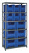 E1495 Bin Shlvng 18inx75inx36in Blue