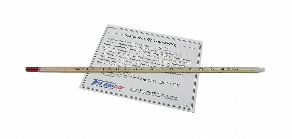 Liquid In Glass Thermometer 0 to 300F