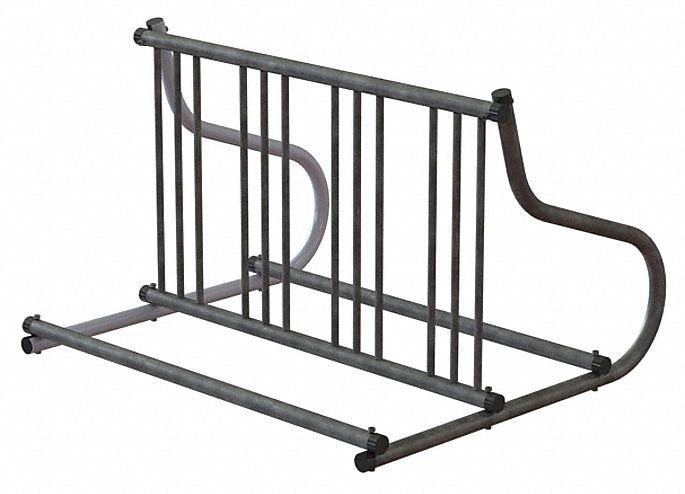 Bike Rack Silver Color 8 Cap. 42 W